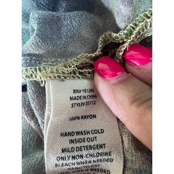 Soft Surroundings Boho Midi Dress Pockets Jungle Print XL - Picture 9 of 13